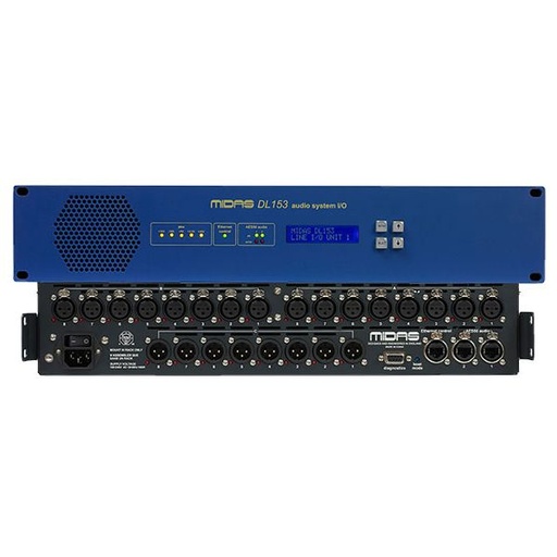 [MID-DL153] Midas DL153 - 16-Input/8-Output Stagebox with MIDAS Mic Preamps and Dual-Redundant AES50