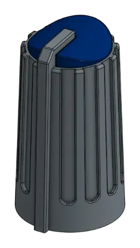[FJ20-00619-000] Pot Knob Cap - Blue (288C)