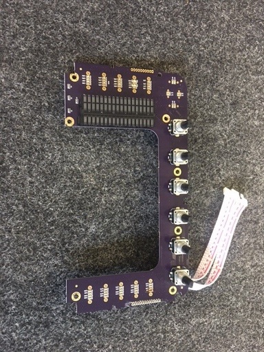 [CP06-00218-000] Midas M32R M32R Live screen control PCB with 6 encoders under screen
